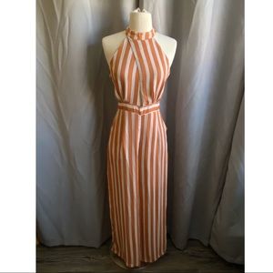 NEVER WORN Striped Jumpsuit